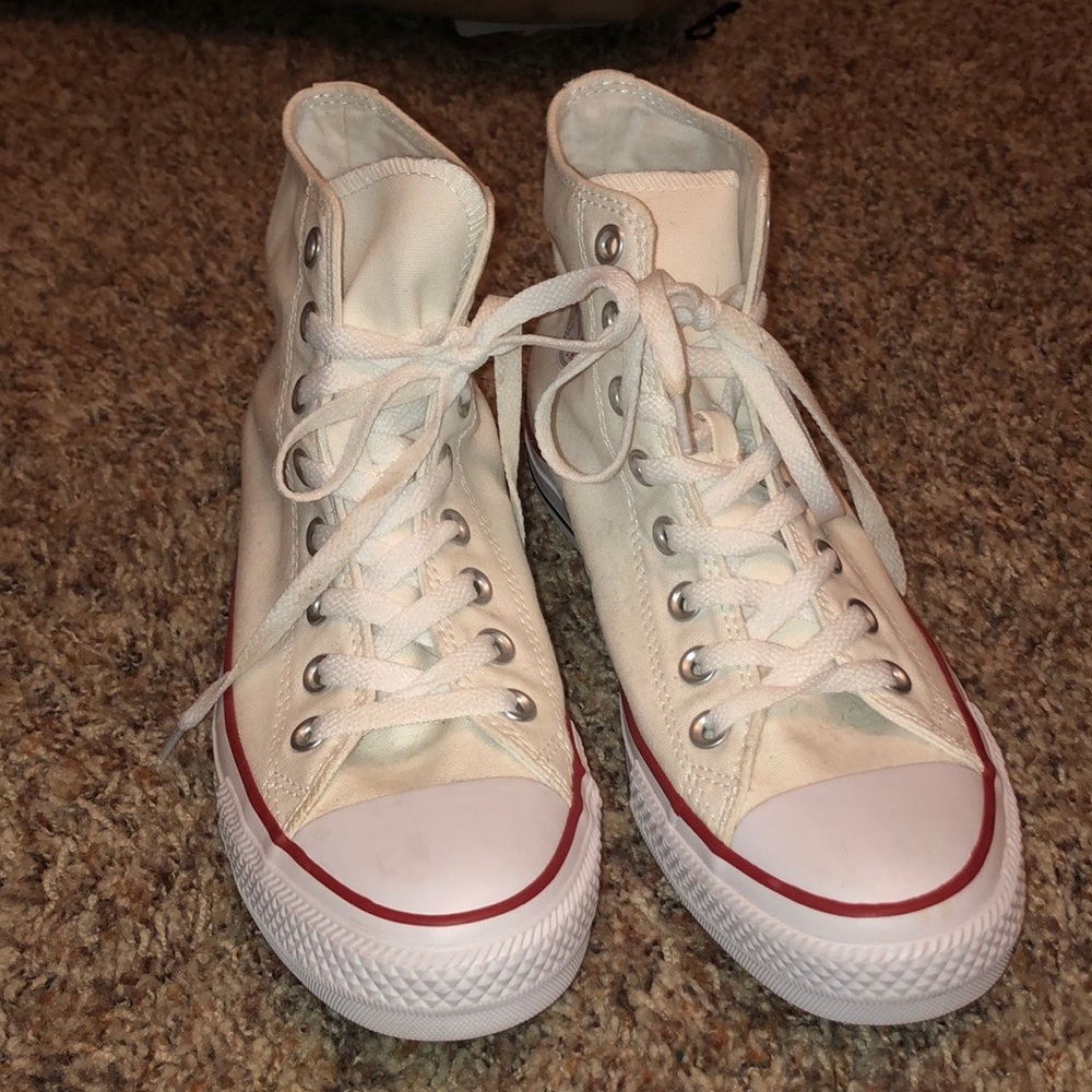 White Hightop Converse (New)